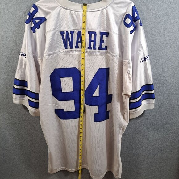 #94 Demarcus Ware Dallas Football Jersey Authentic On Field NFL XL White 56" - Picture 9 of 12
